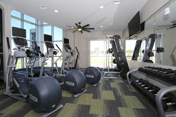 24-Hour two-story fitness center